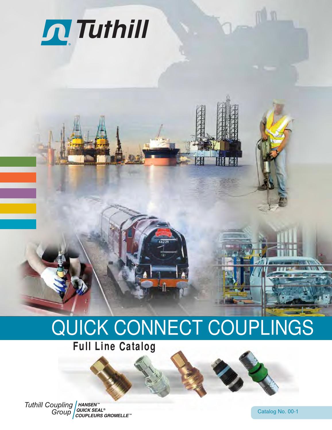 Hansen Coupling Series 5000 Push-Tite Female Fluid Adaptor Pnuematic Air Line