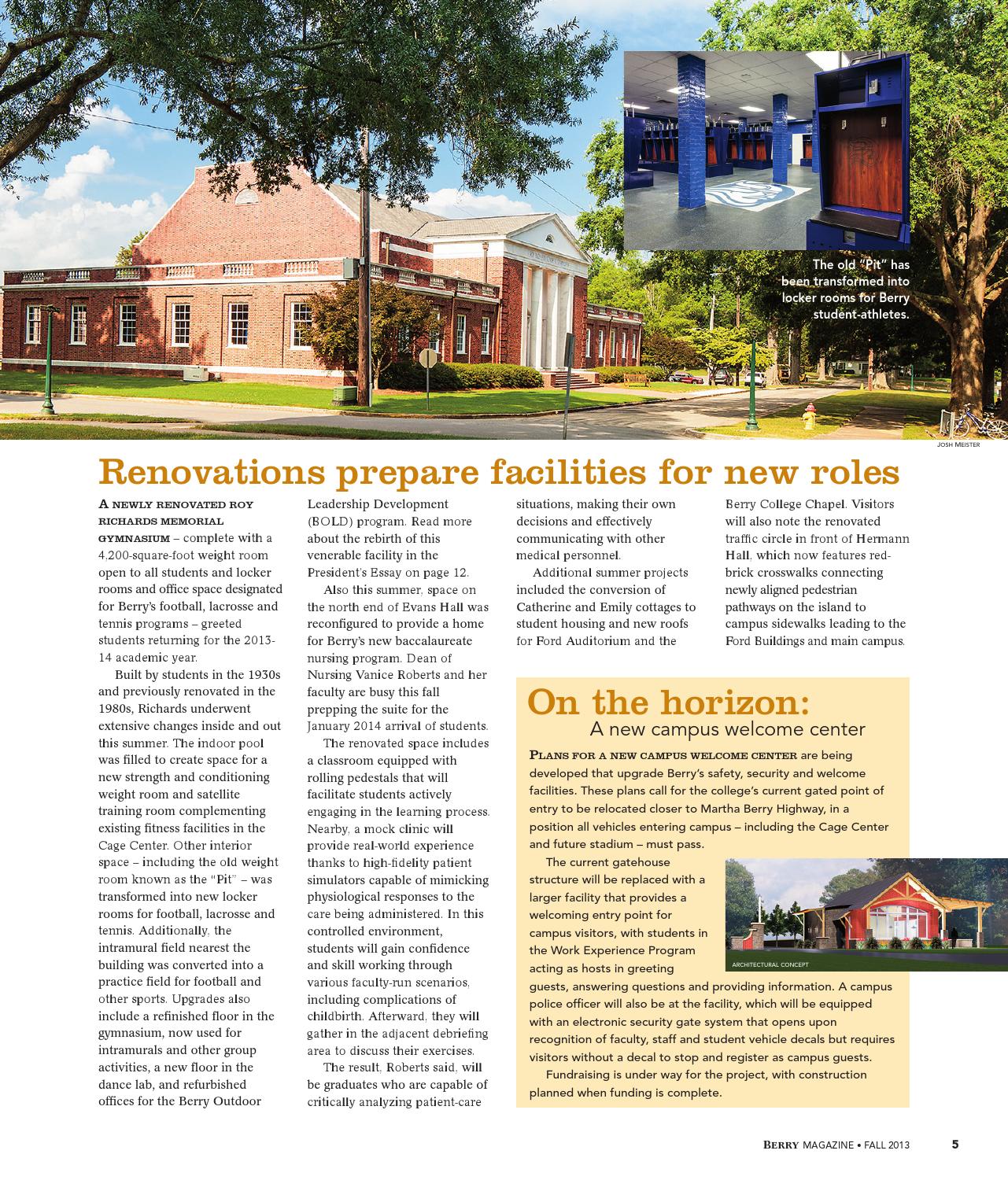 Berry Magazine Fall 2013 By Berry College Issuu