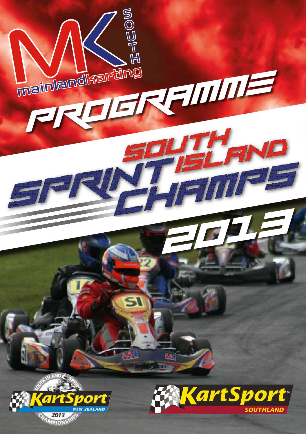 171815 invercargill kart club programme a5 new by Craigs Design & Print