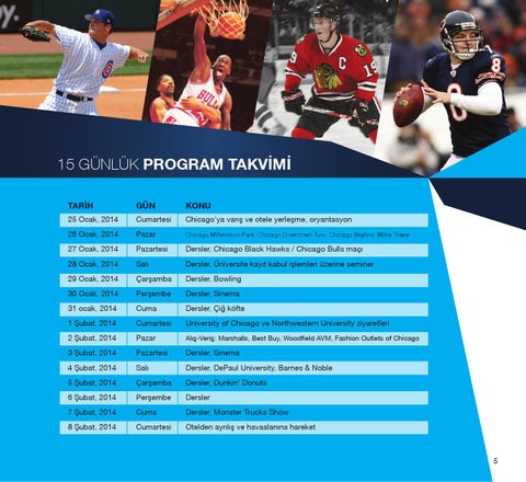Chicago Yaz ve Kış Programları 2014 第 5 页