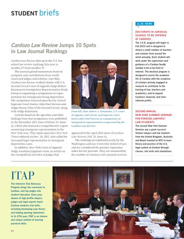 Cardozo Life Fall 2012 By Cardozo School Of Law Issuu
