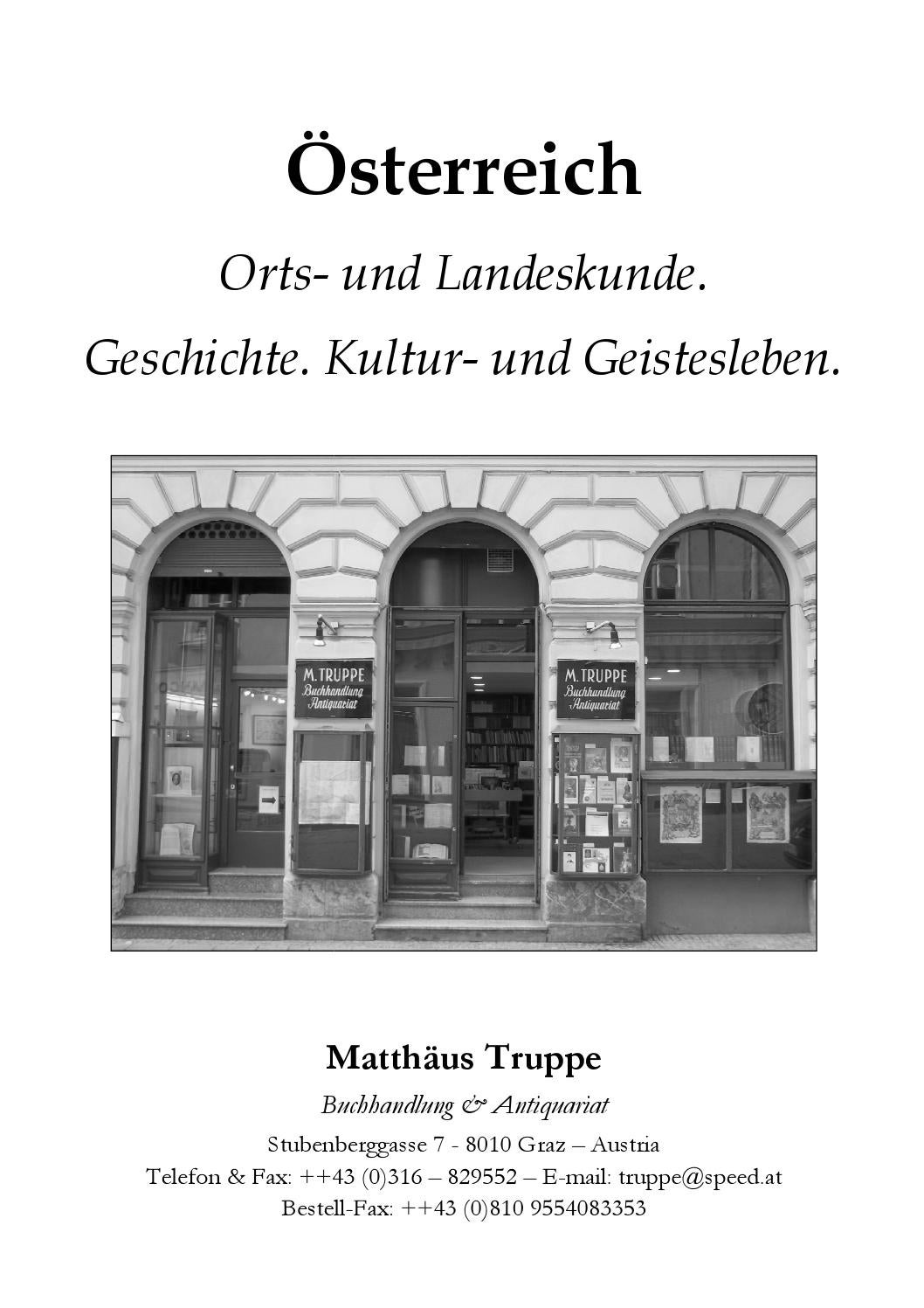 Oesterreich Orts Und Landeskunde By Matthaeus Truppe Issuu