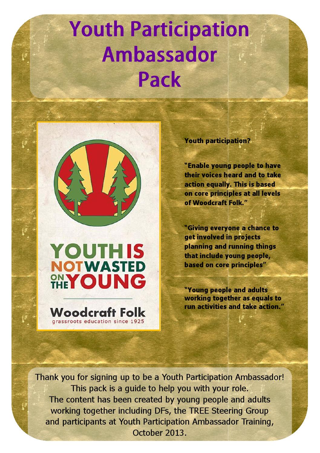 Youth Participation Ambassadors guide by Woodcraft Folk Issuu