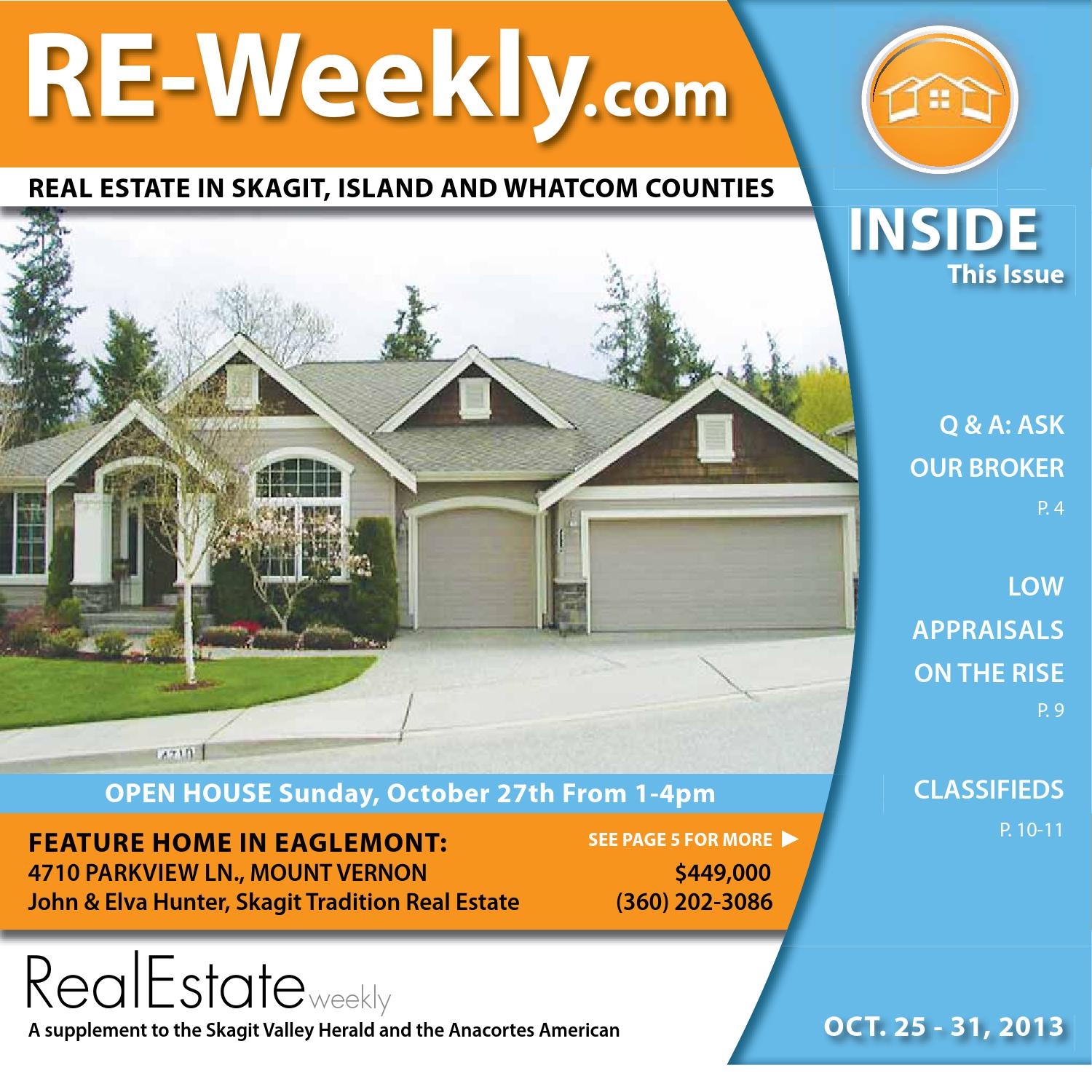 Real Estate Weekly October 25, 2013 by Skagit Publishing Issuu
