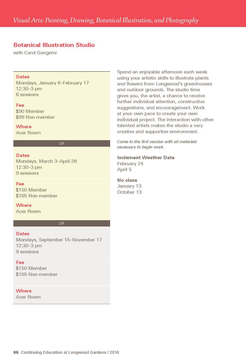 2014 Course Catalog Field Guide to Continuing Education by Longwood