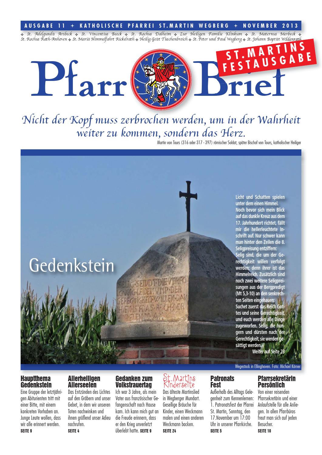 Pfarrbrief St Martin Wegberg November 13 By Michael Korner Issuu
