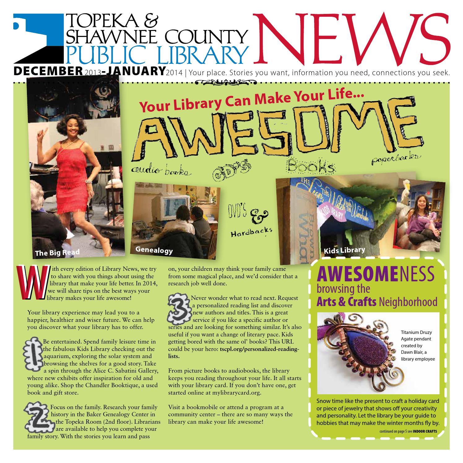 Library News Dec 2013/Jan 2104 What's Happening at the Library by