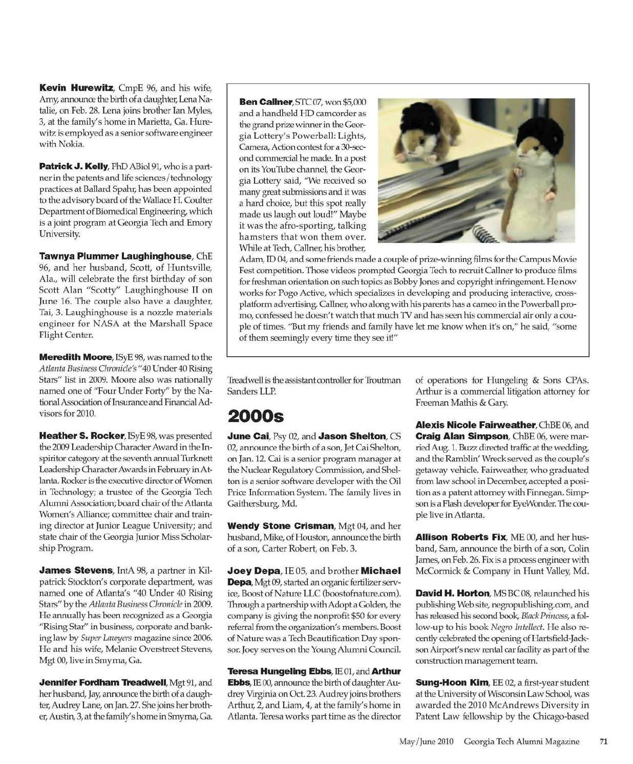 Georgia Tech Alumni Magazine Vol. 86, No. 05 2010 by Georgia Tech Alumni  Association - Issuu