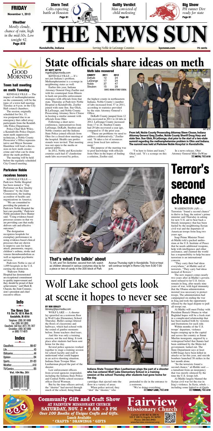 The News Sun November 1, 2013 by KPC Media Group Issuu