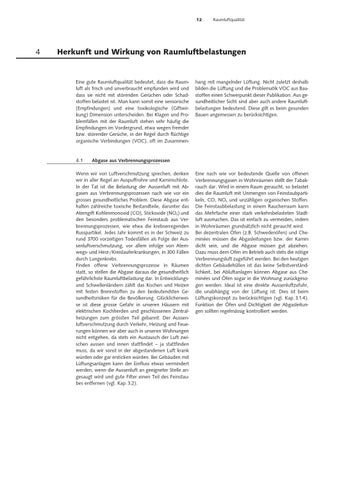Raumluftqualität - Grundlagen und Massnahmen für gesundes Bauen by