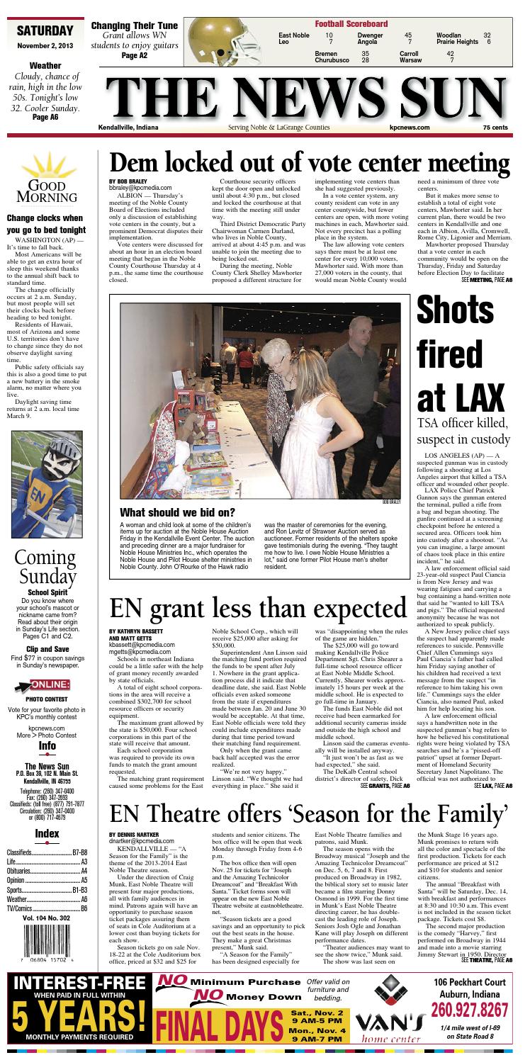 The News Sun November 2, 2013 by KPC Media Group Issuu