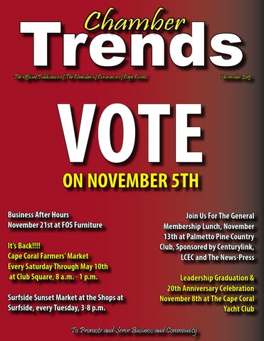 Chamber Trends Magazine November 2017 By Of Commerce Page 1