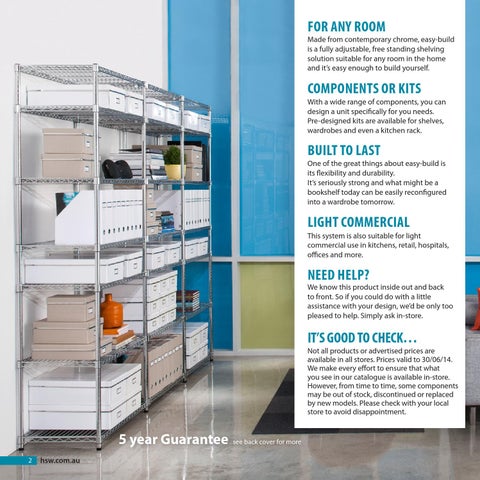 Howards Storage World (Aust) 家具目录 · easy-build 层架 System 第 2 页