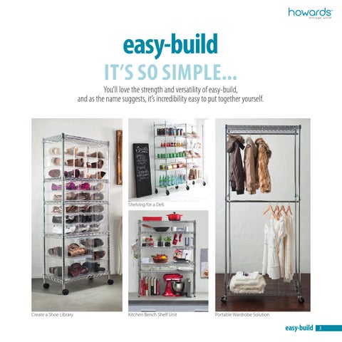 Howards Storage World (Aust) 家具目录 · easy-build 层架 System 第 3 页