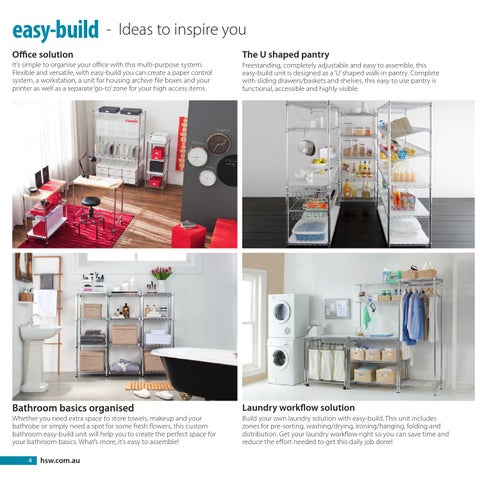 Howards Storage World (Aust) 家具目录 · easy-build 层架 System 第 4 页