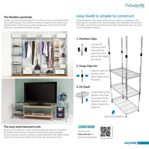 Howards Storage World (Aust) 家具目录 · easy-build 层架 System 第 5 页