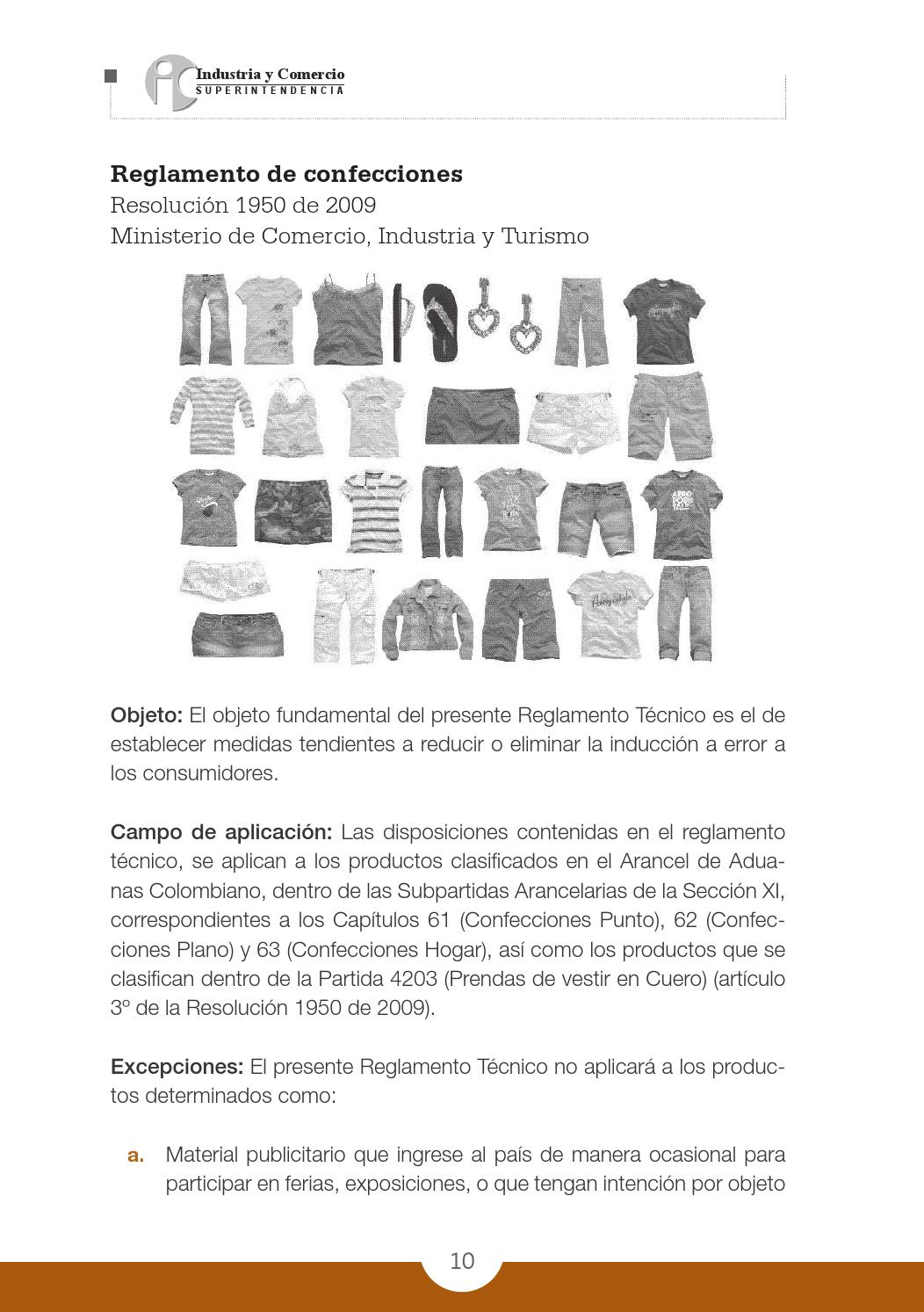 Reglamentos técnicos de etiquetado para prendas de vestir by