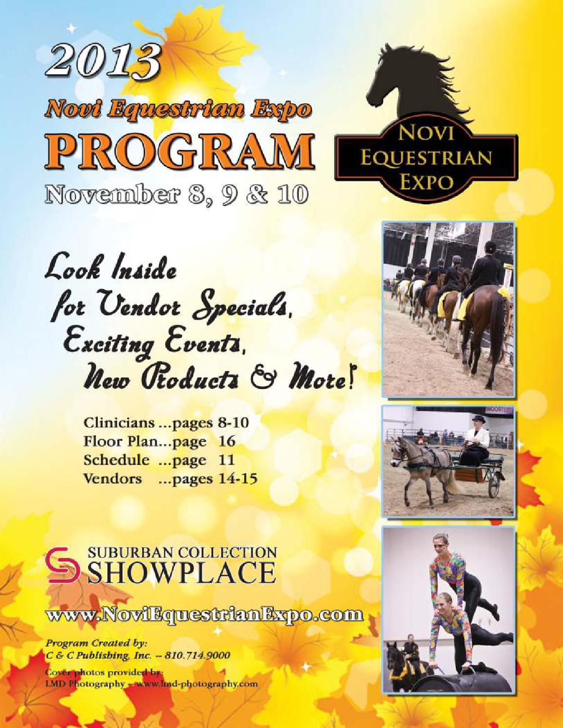 2013 Novi Equestrian Expo Program by Saddle Up! Magazine Issuu