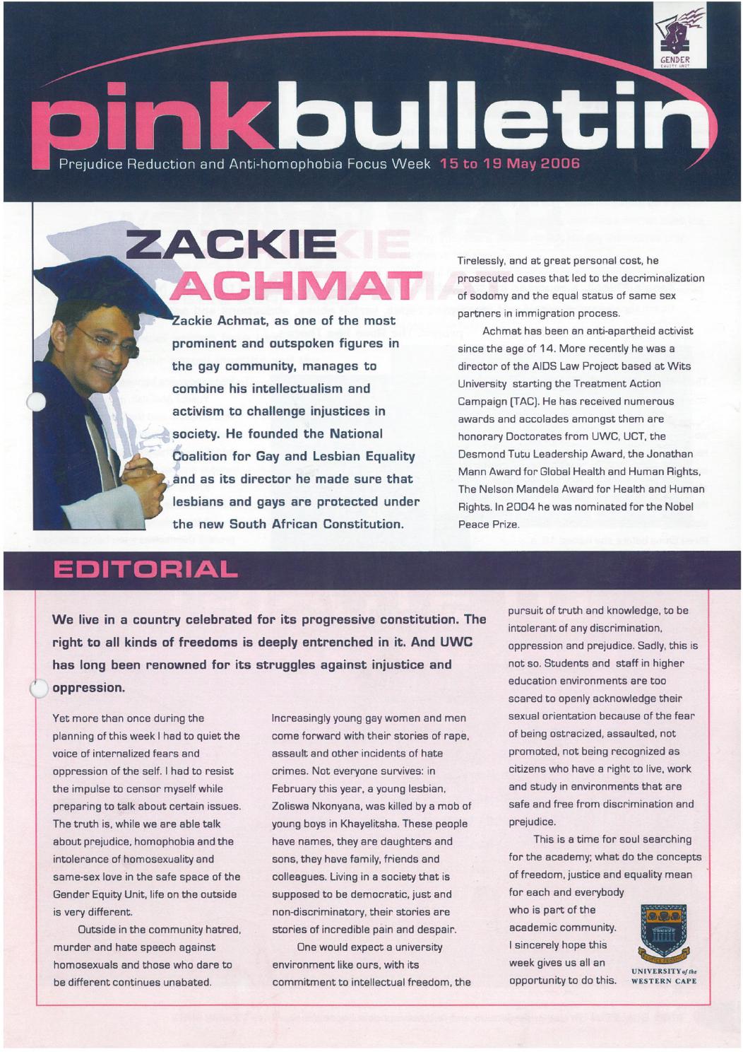 Gender Equity Unit • Pink Bulletin by Gender Equity Unit Issuu