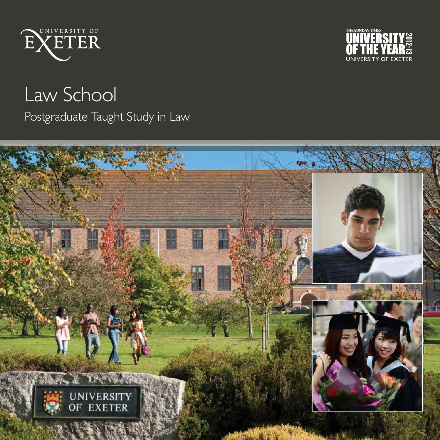 Postgraduate Taught Study in Law by University of Exeter - Issuu
