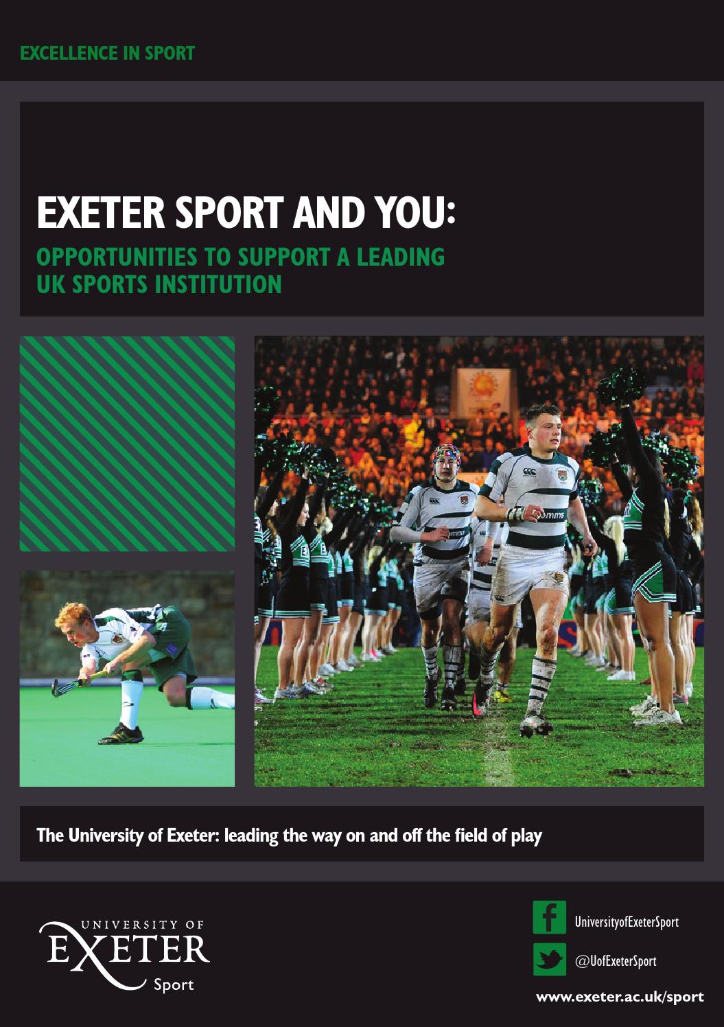 University of Exeter Sport and you by University of Exeter Issuu
