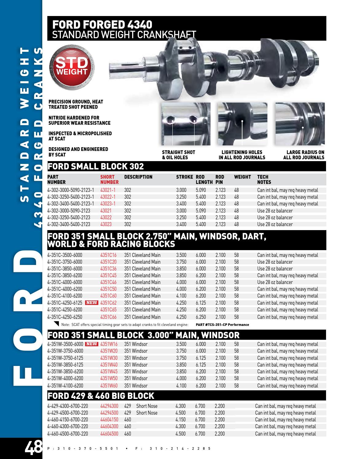 SCAT Crankshafts 33.3 by Scat Enterprises Issuu