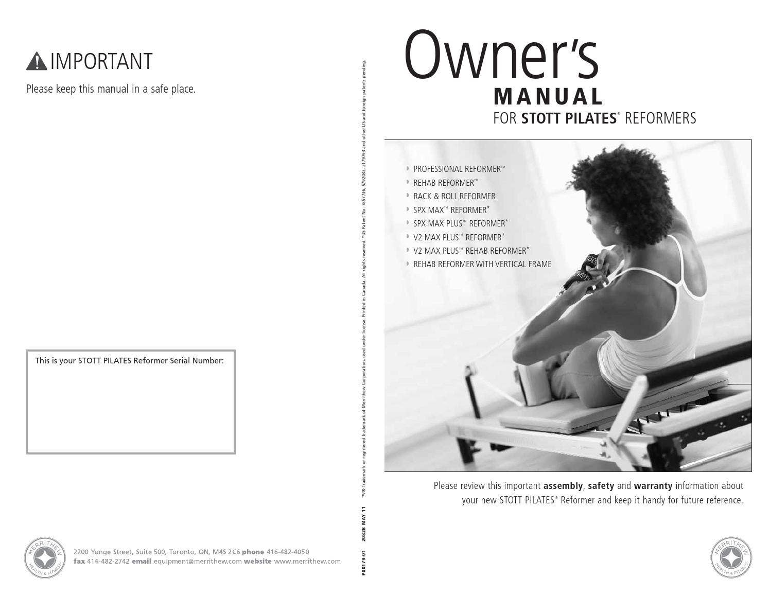 Reformer Owner's Manual by Merrithew™ - Issuu