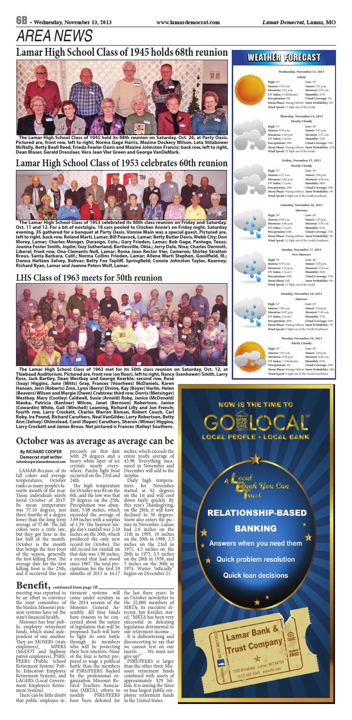 111313 Lamar Democrat by Lewis County Press Issuu