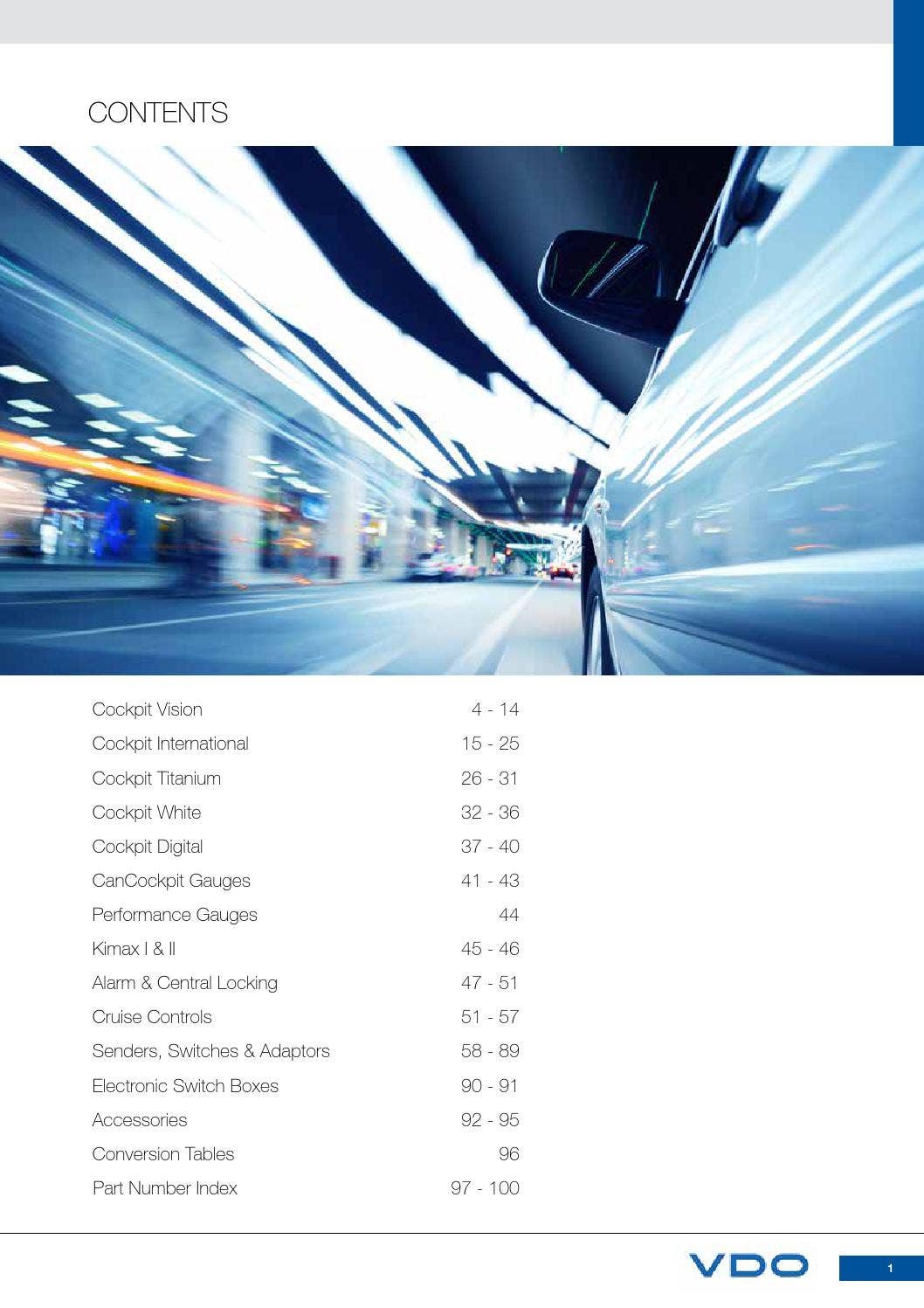 Vdo catalogue 2013 by howard instruments Issuu