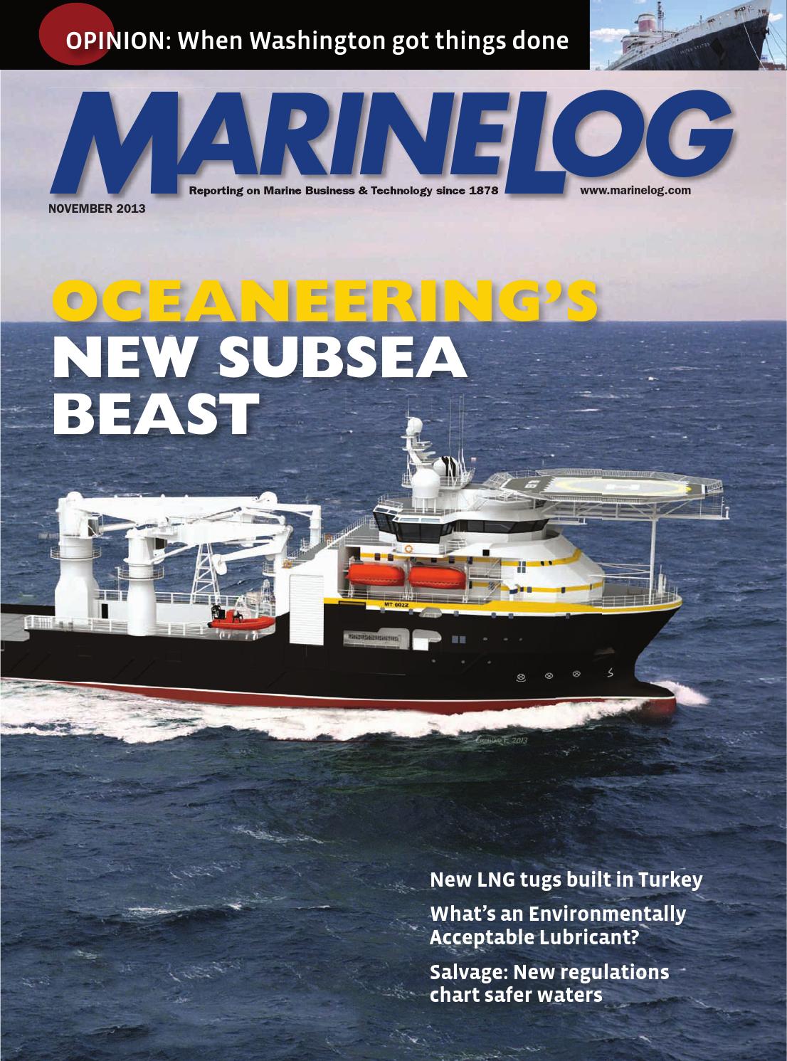 November 2013 Marine Log Magazine by Marine Log Issuu