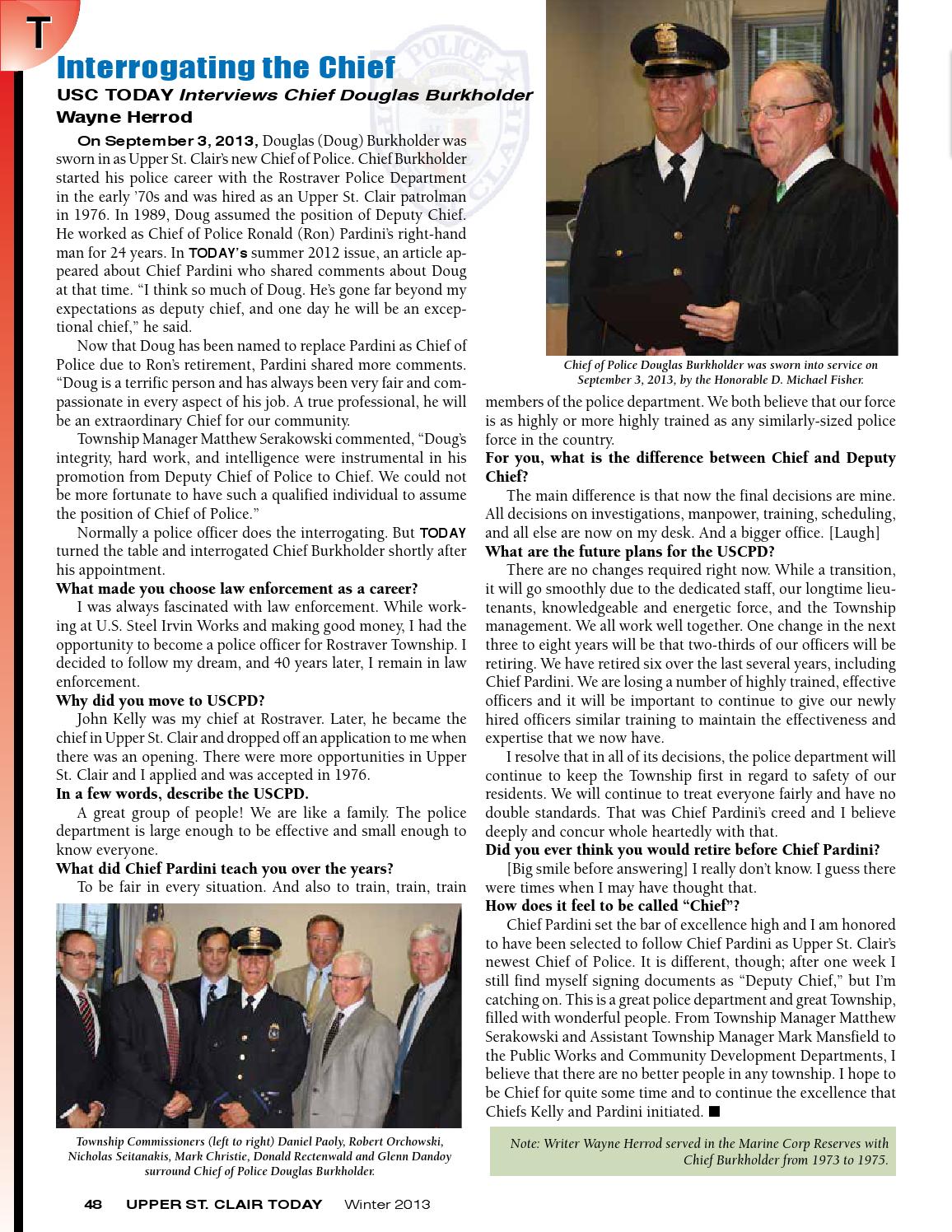 WINTER 2013 UPPER ST CLAIR TODAY By UPPER ST CLAIR TODAY Magazine Issuu