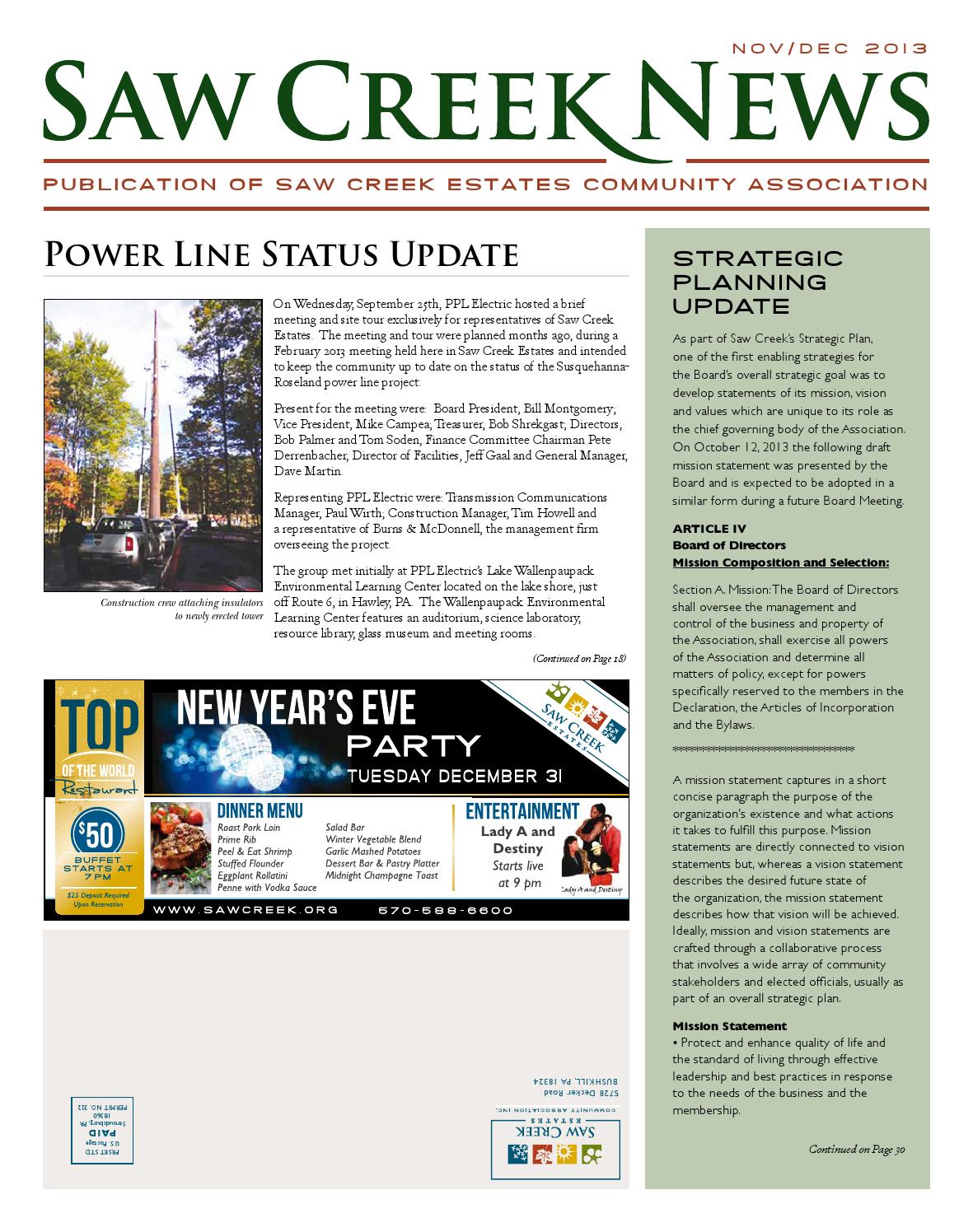 Saw Creek News by Niki Jones Agency, Inc. Issuu