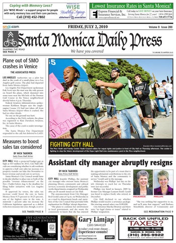 Santa Monica Daily Press, July 02, 2010 by Santa Monica Daily Press - Issuu