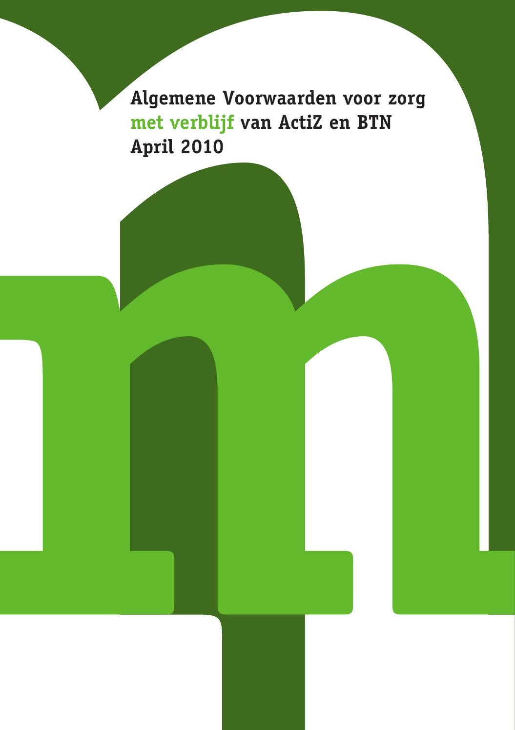 20100520 voorwaarden met verblijf by Vitalis