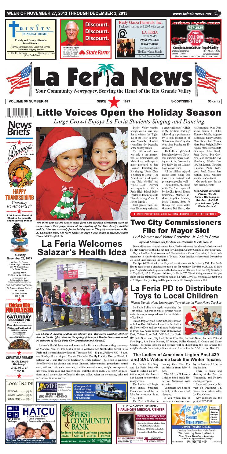 La Feria News November 27, 2013 by La Feria News Issuu