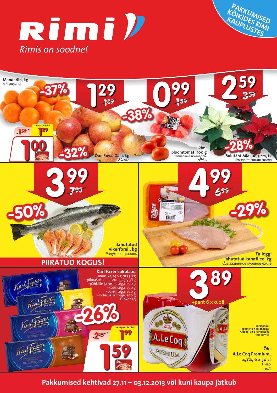 Rimi hüper- ja supermarketi pakkumised by Rimi - Issuu
