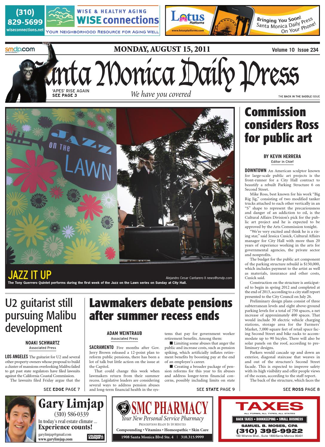 Santa Monica Daily Press, August 15, 2011 by Santa Monica Daily Press -  Issuu