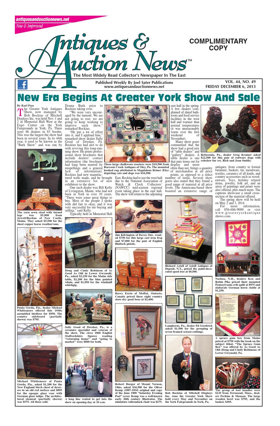 Antiques & Auction News 120613 by Antiques & Auction News Issuu