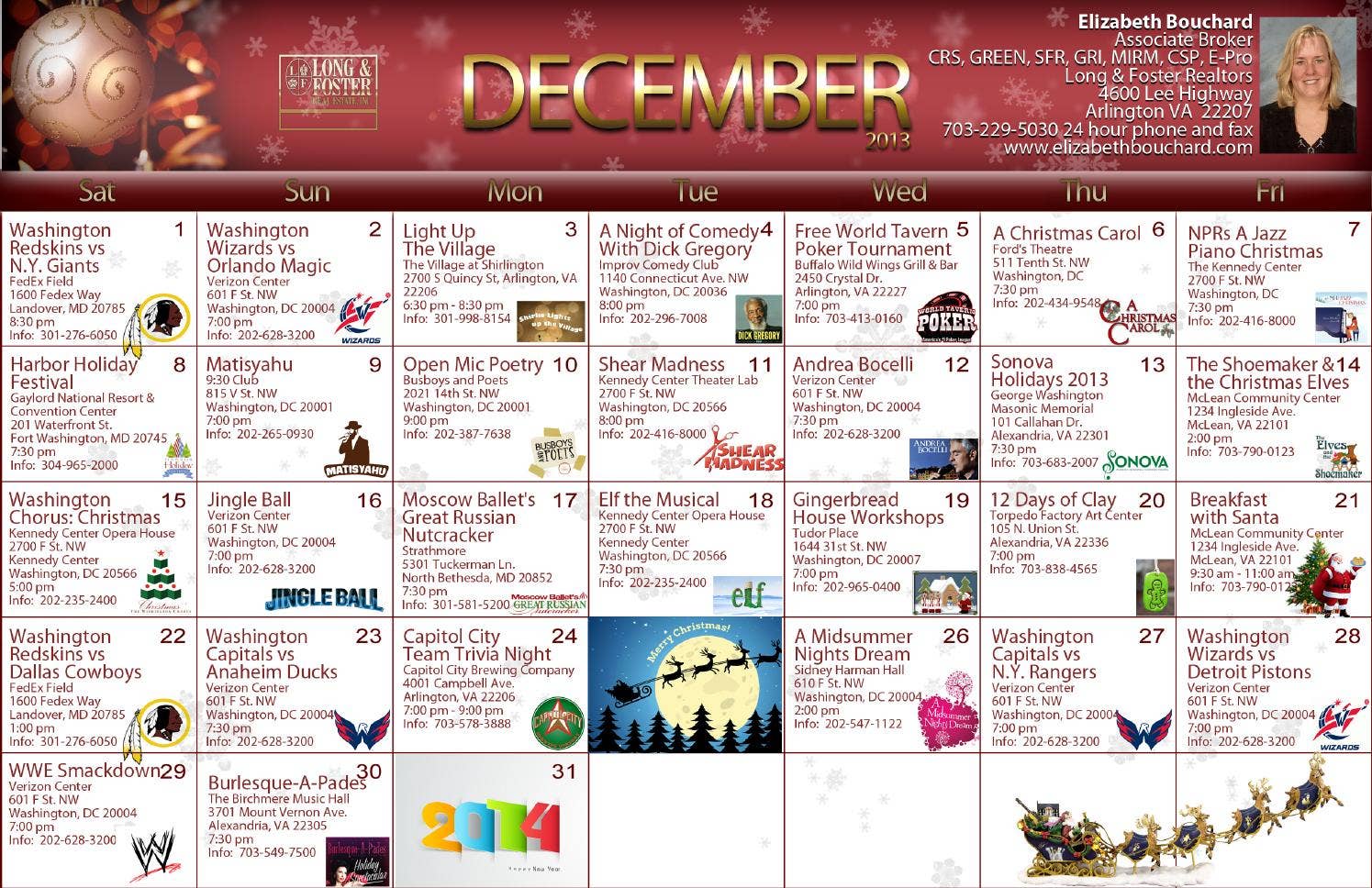 December 2013 Calendar of Area Events by Elizabeth Bouchard - Issuu