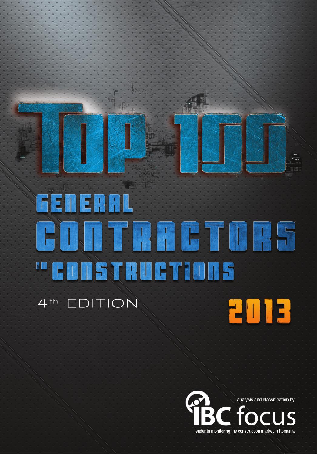 TOP 100 General Contractors in Constructions by IBC Focus Issuu