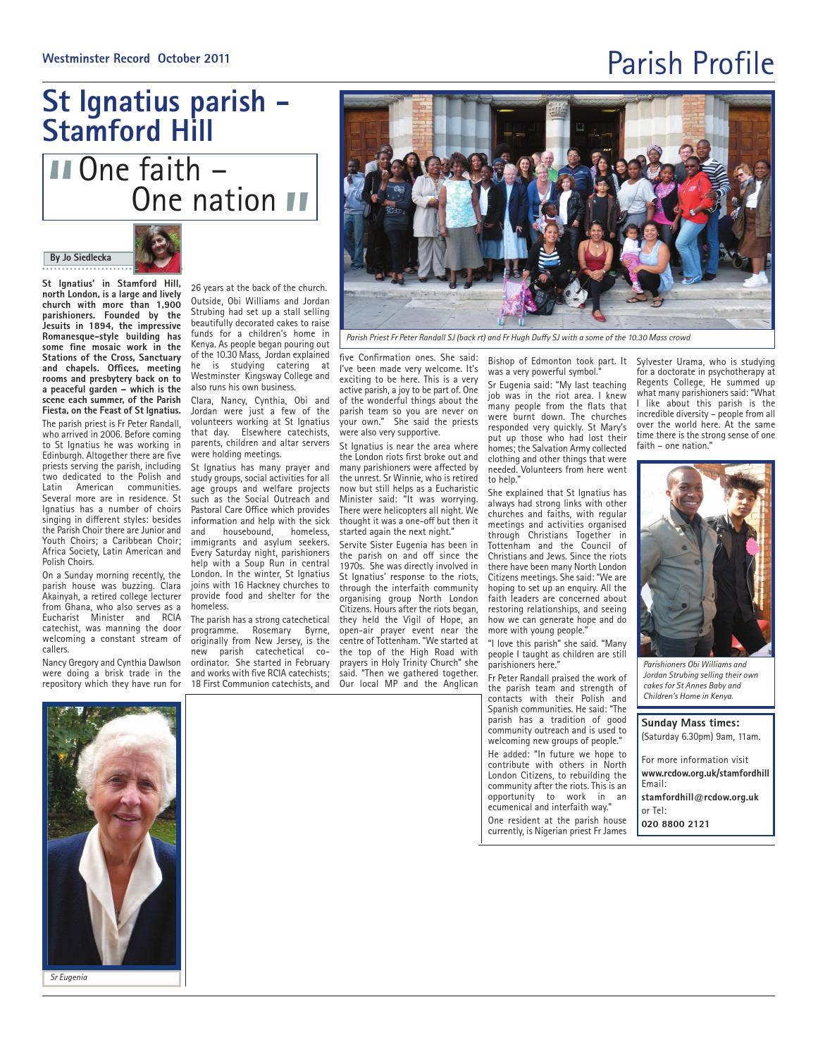 Rathmichael Churchfields Parish profile stamford hill by RCWestminster - Issuu