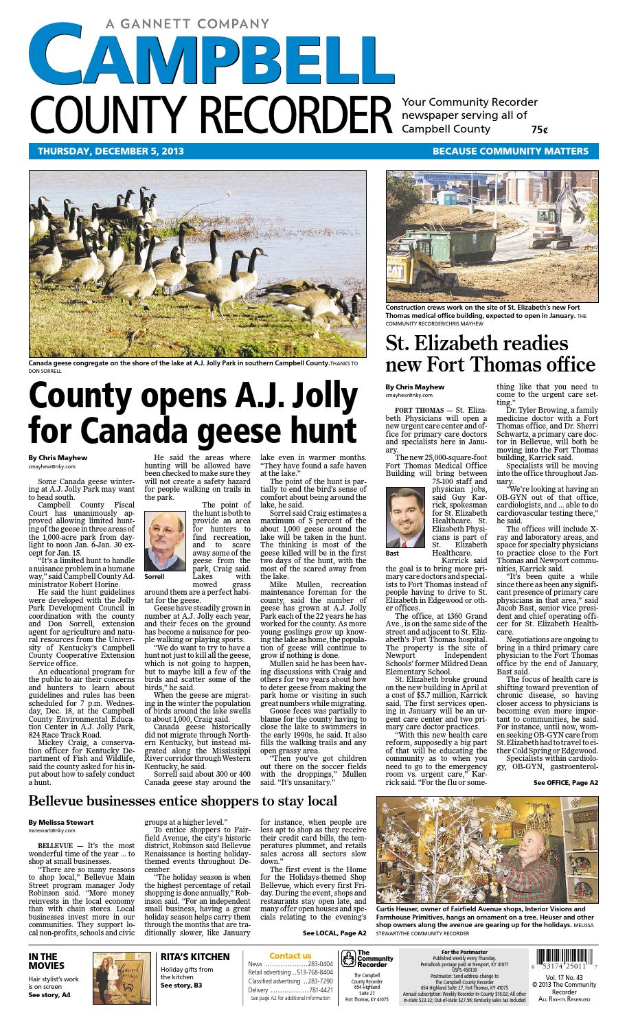 Campbell county recorder 120513 by Enquirer Media Issuu