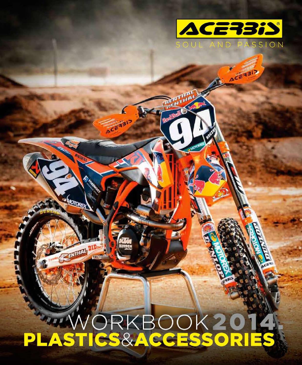 Acerbis White Front Number Plate Fits KX 65 KLX 110 02-09 RM 65