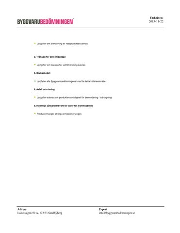 Byggvarubedömningen OLD 第 20 页