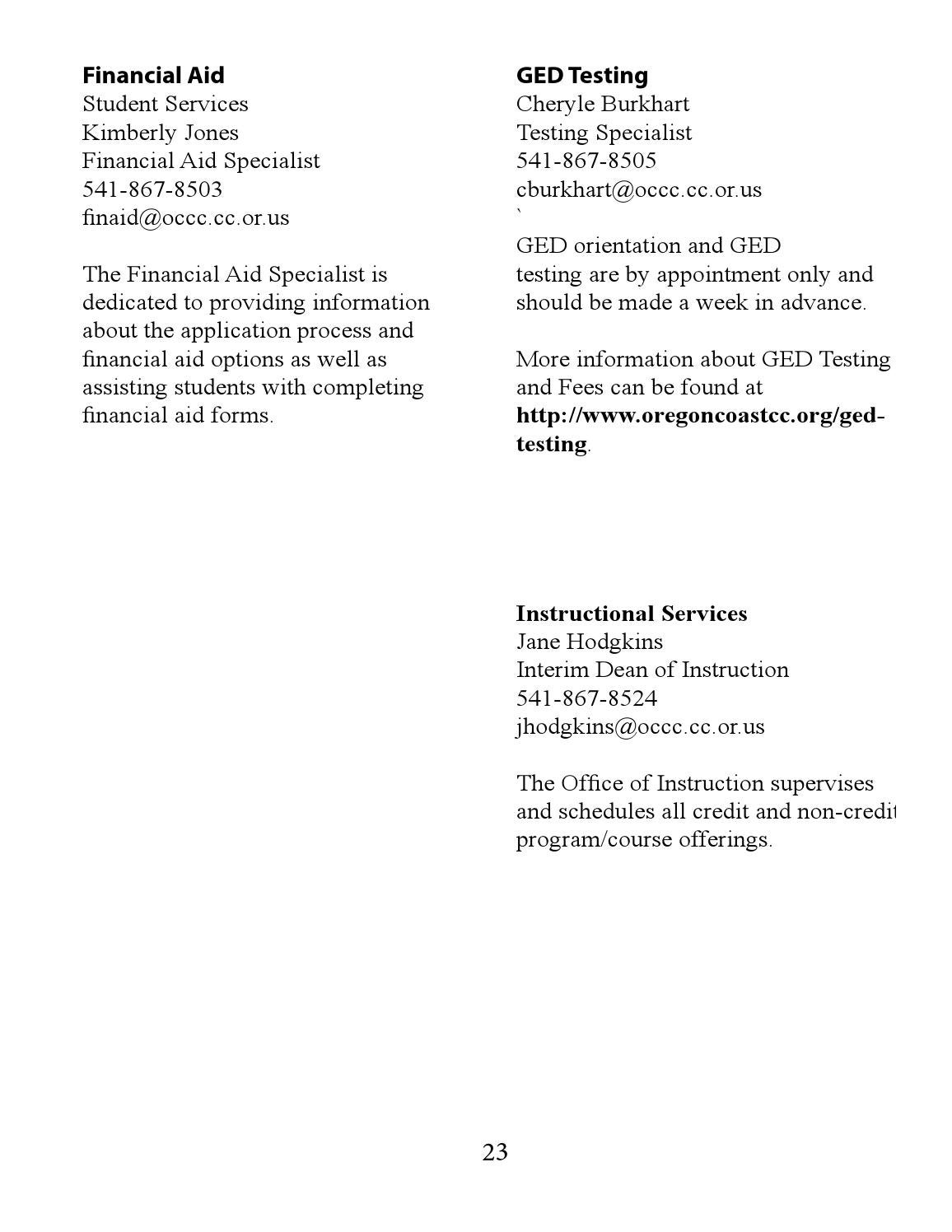 OCCC Student Handbook by Oregon Coast Community College Issuu