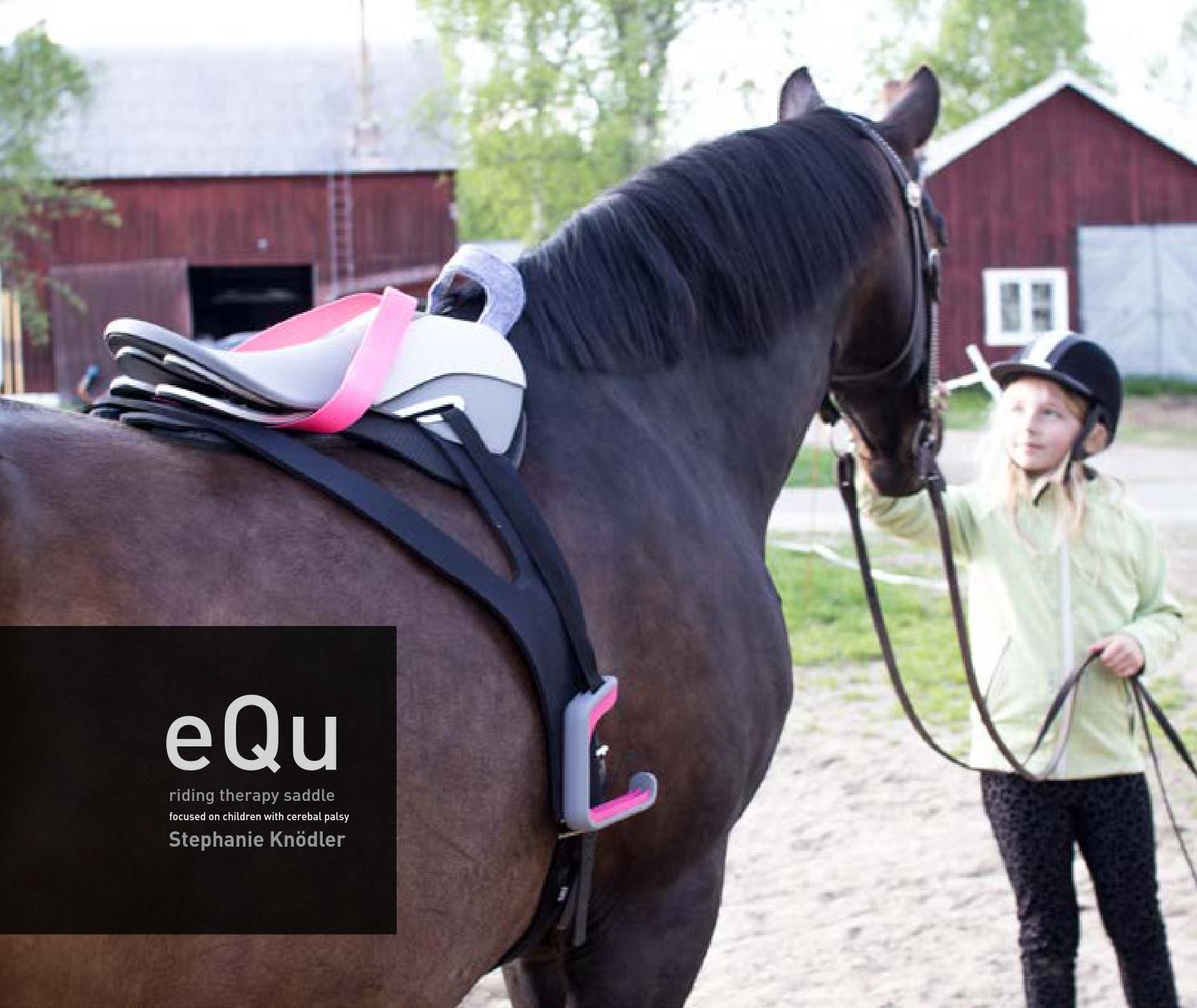 Equ therapeutic riding saddle for disabled children by Stephanie