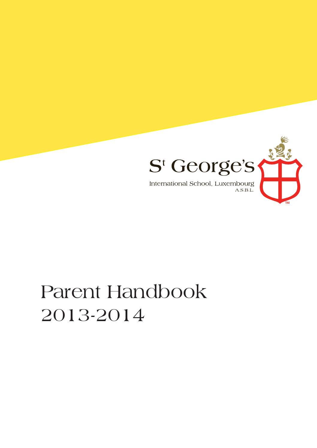 Primary Parent Handbook 2013-2014 by St George's International School ...