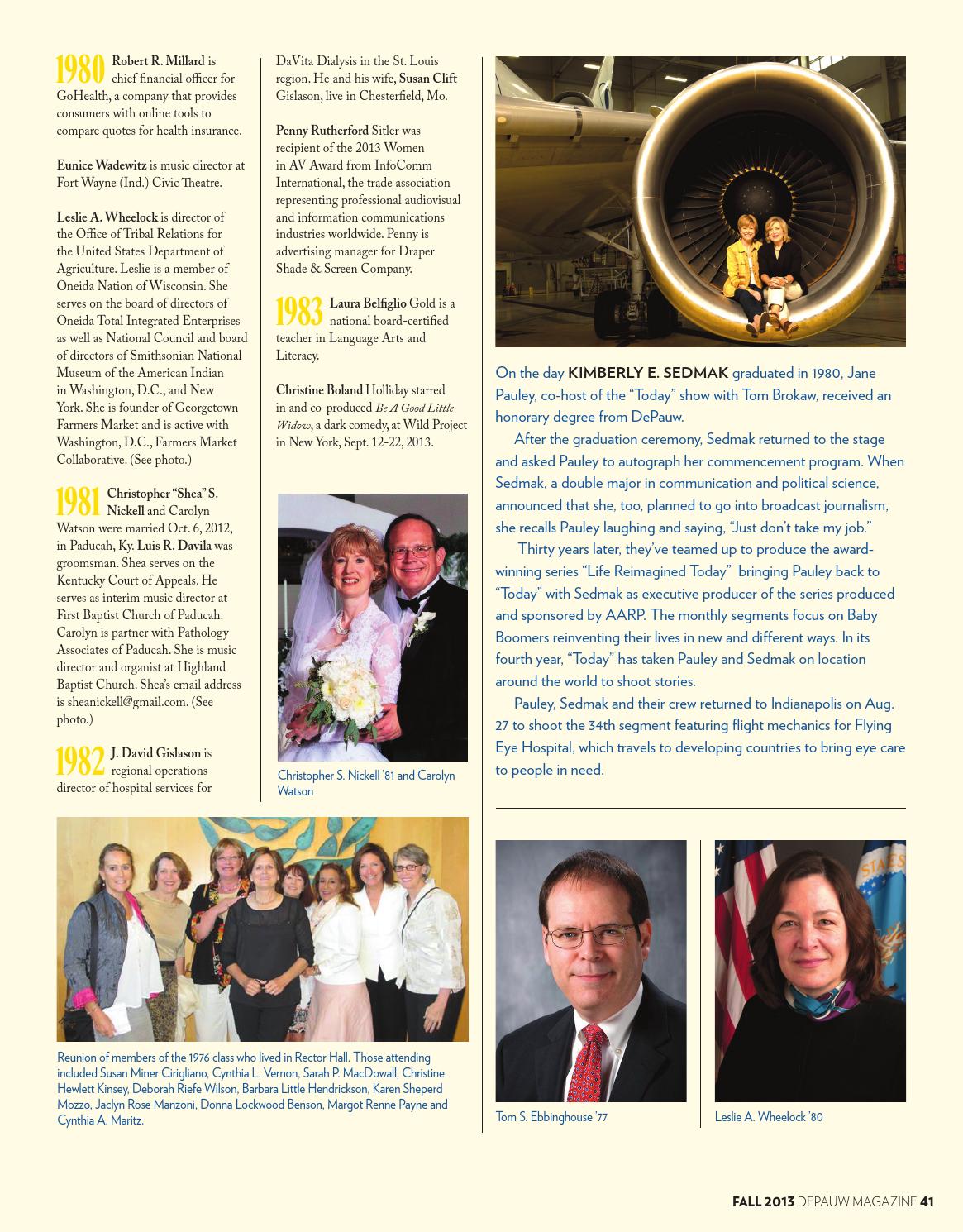 Fall 2013 magazine by DePauw University - Issuu