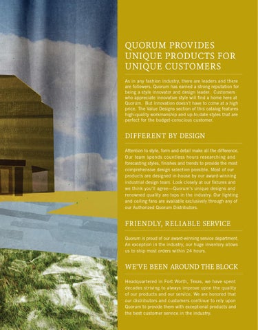 Pinhook Branding LLC 灯饰目录 · Quorum 灯饰 2014 families 第 9 页