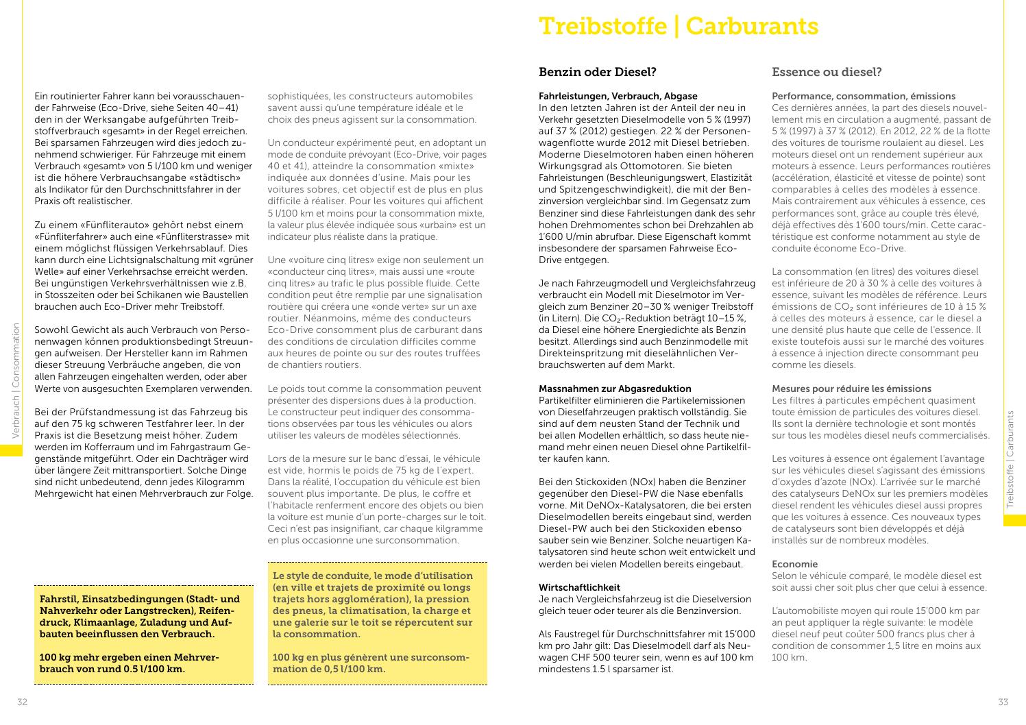 TCS Verbrauchskatalog / TCS Catalogue de consommation by TCS (Touring